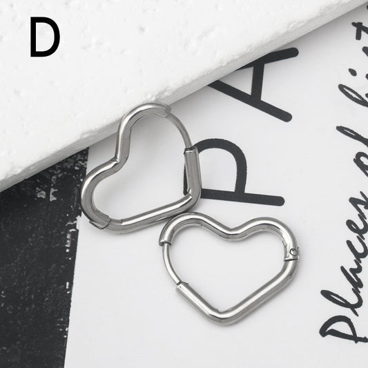 Aretes inox, chapado 105