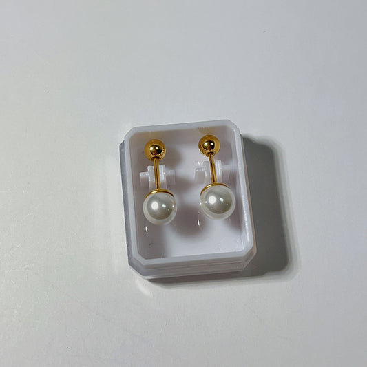 Aretes inox, chapado 79