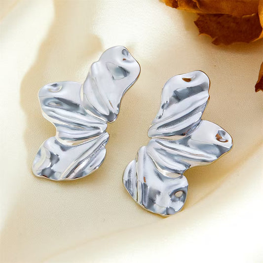 Aretes inox, chapado 71