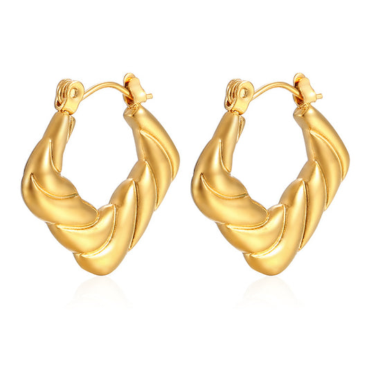 Aretes inox chapado 5
