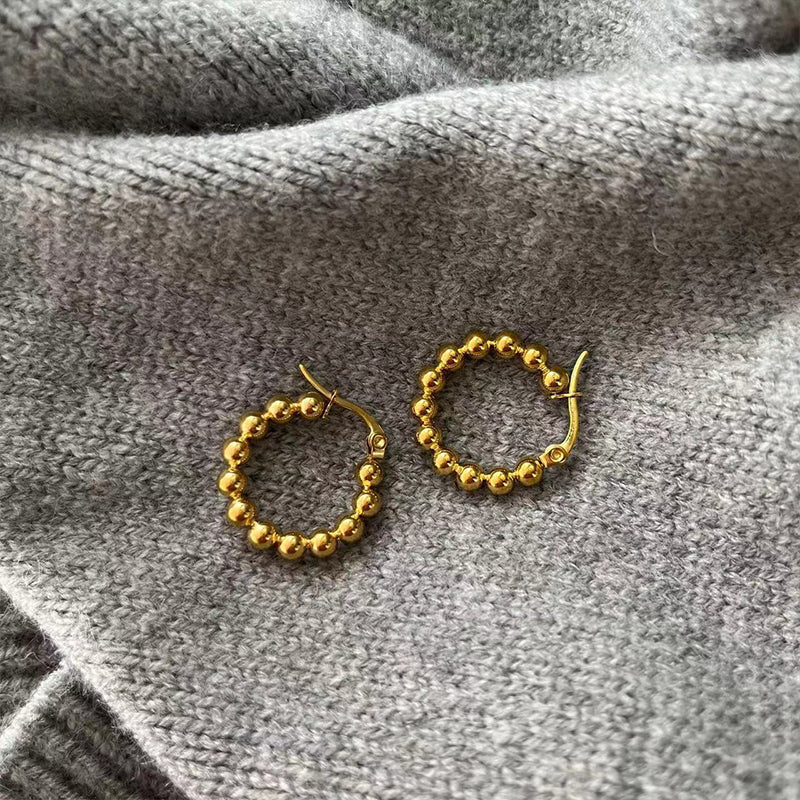 Aretes inox, chapado 212