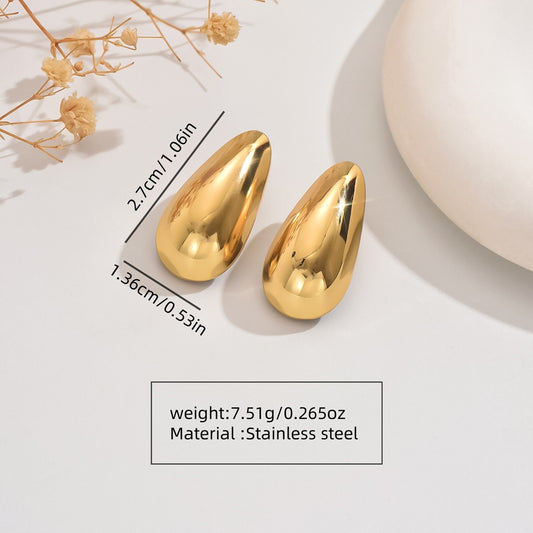 Aretes inox, chapado 281