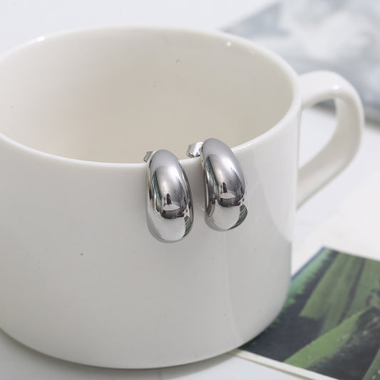 Aretes inox, chapado 216