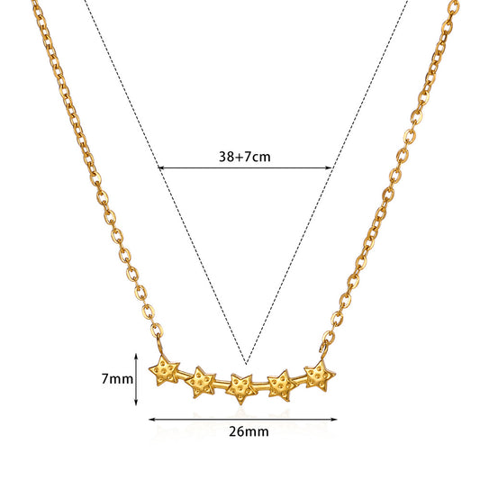 Collar inox chapado 104