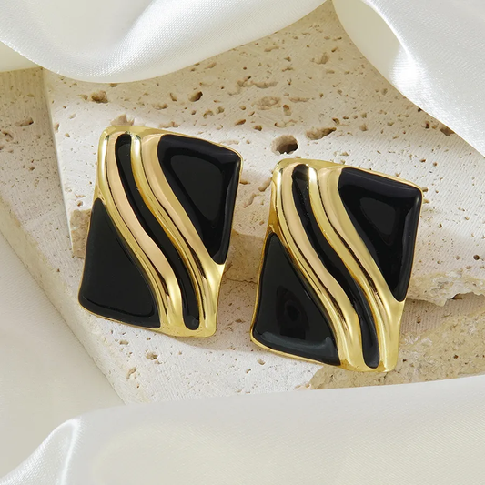 Aretes inox chapado 144