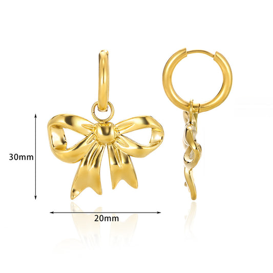Aretes inox chapado 63