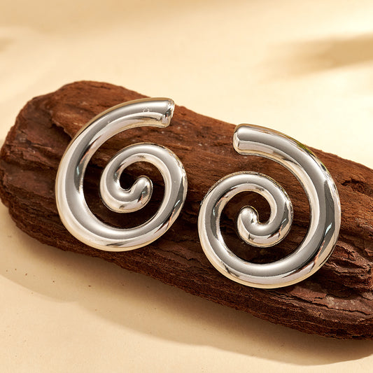 Aretes inox chapado 205