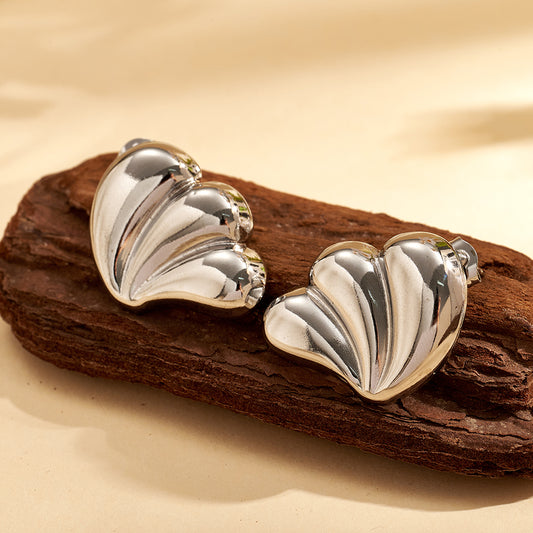 Aretes inox chapado 83
