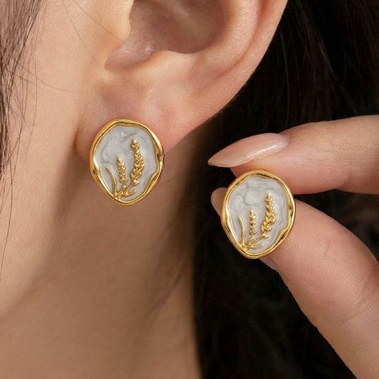 Aretes inox chapado 198