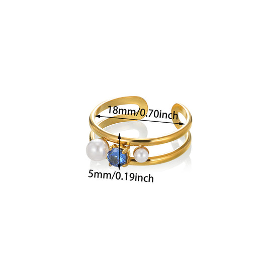 Anillo inox chapado 1