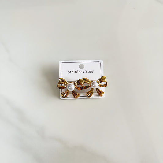 Aretes inox chapado 547