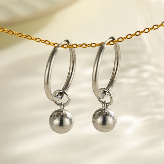Aretes inox chapado 195