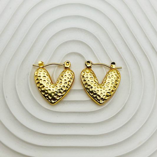 Aretes inox chapado 111