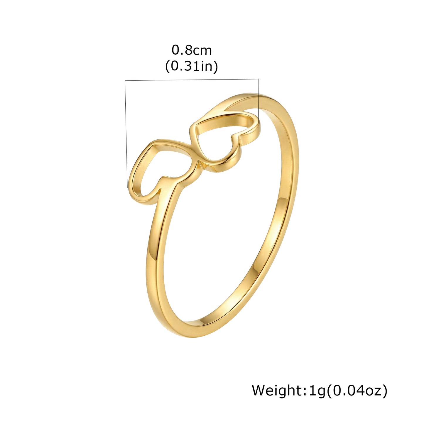 Anillo inox chapado 168 Talla 6