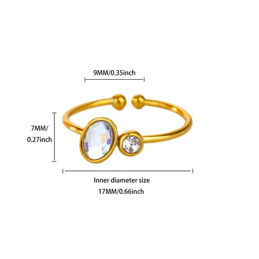 Anillos inox chapado 245
