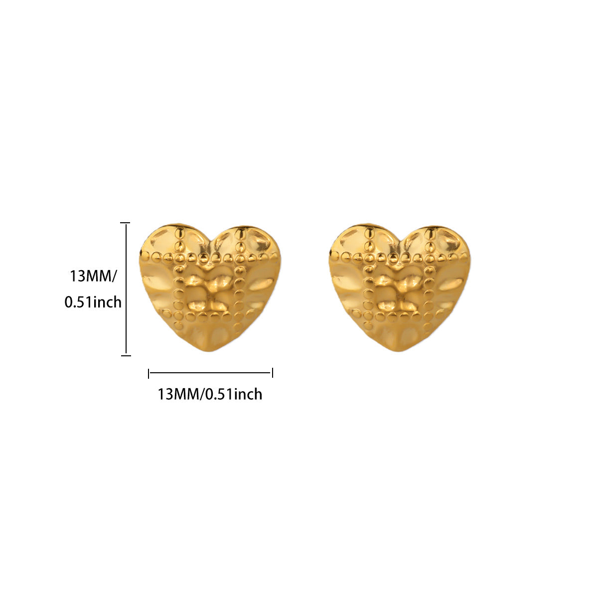 Aretes inox chapado 561