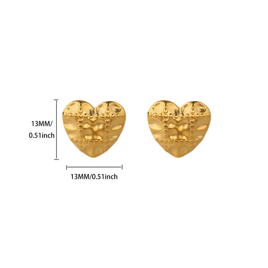 Aretes inox chapado 561