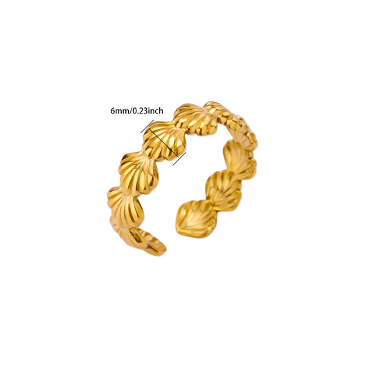 Anillo inox chapado 72