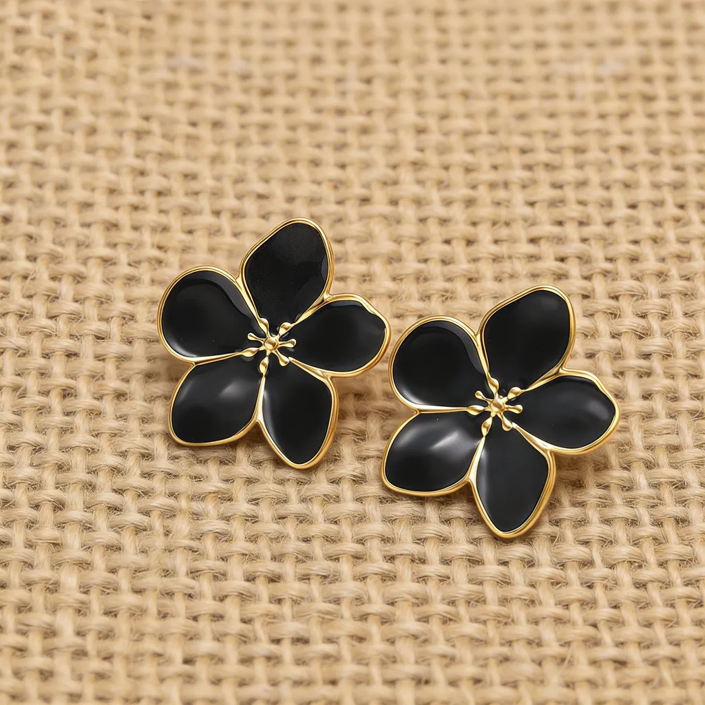 Aretes inox chapado 312
