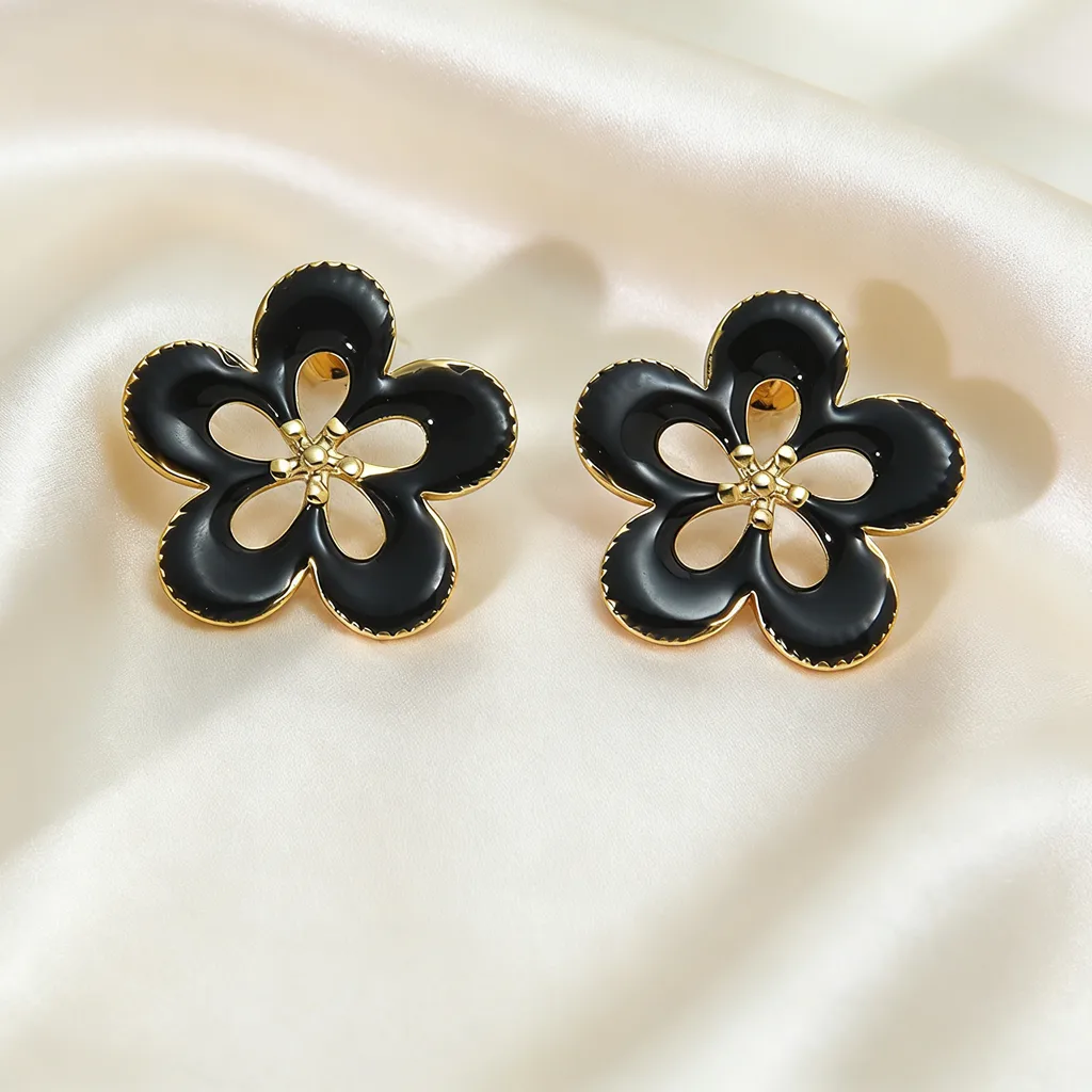 Aretes inox chapado 314