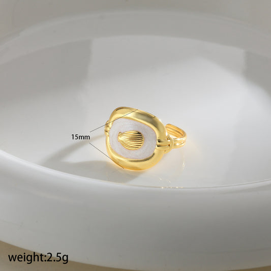 Anillo inox chapado 131