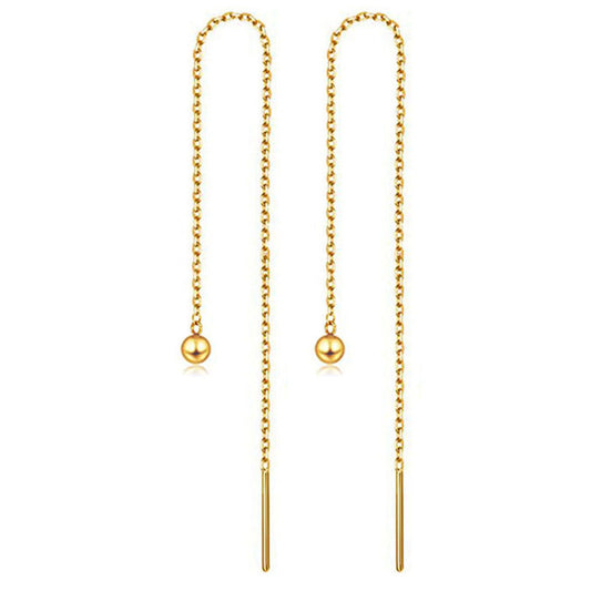 Aretes inox chapado 481