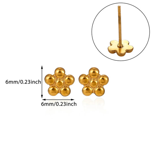 Aretes inox chapado 199
