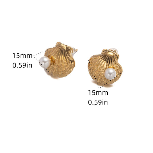 Aretes inox chapado 537