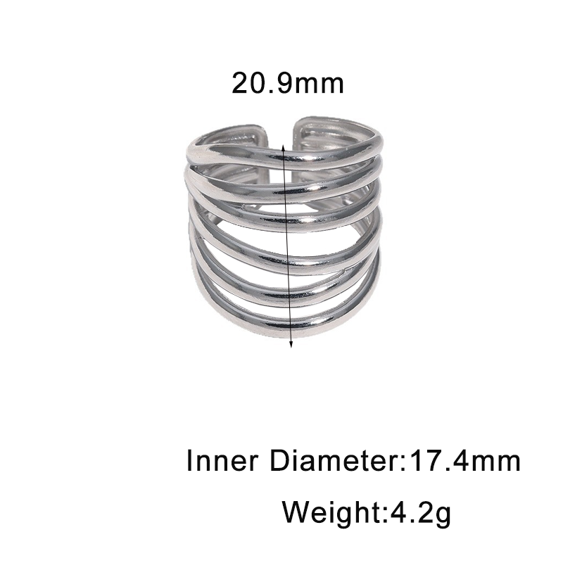 Anillo inox chapado 110
