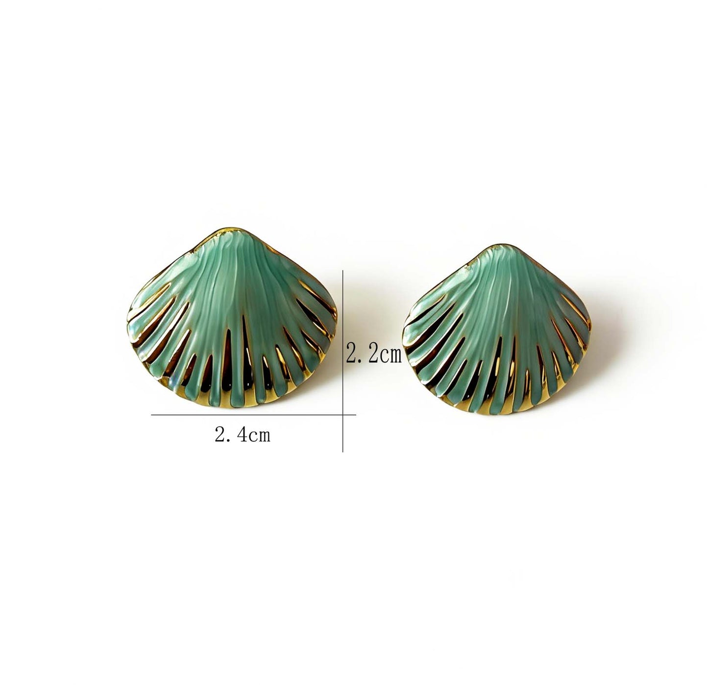 Aretes inox chapado 417