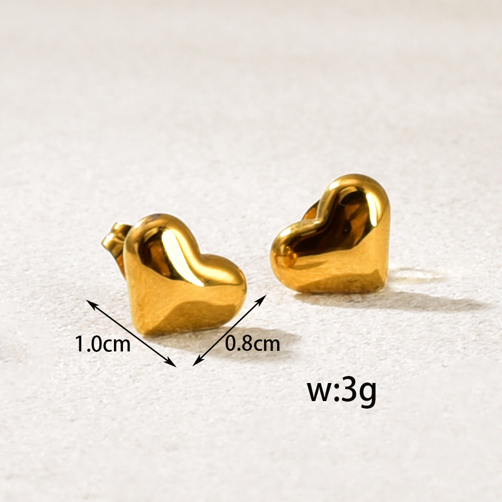 Aretes inox chapado 482