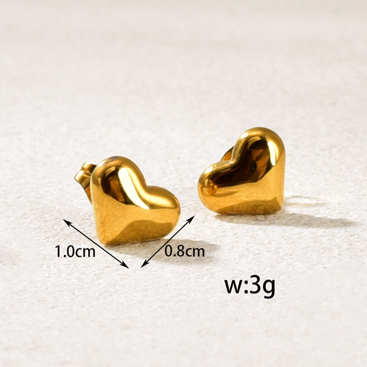 Aretes inox chapado 482