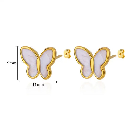 Aretes inox chapado 196