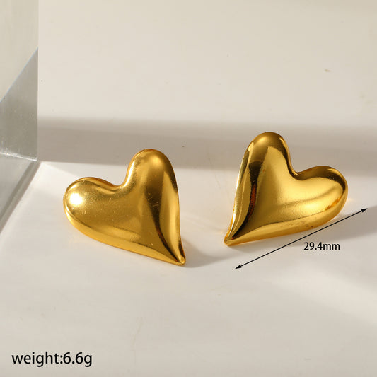 Aretes inox chapado 544