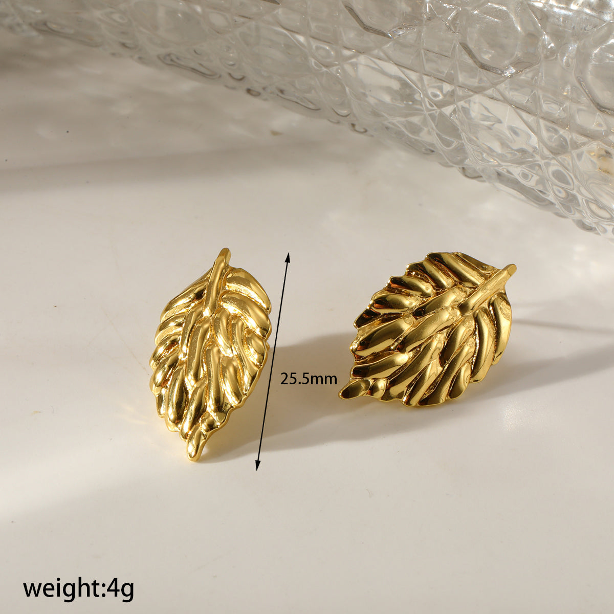 Aretes inox chapado 333