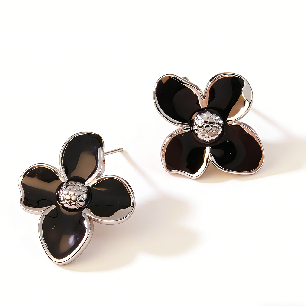 Aretes inox chapado 241