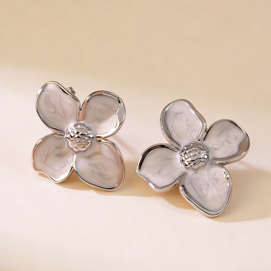 Aretes inox chapado 242