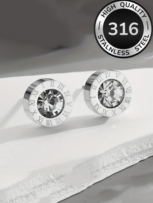 Aretes inox chapado 519