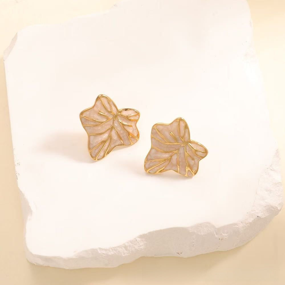 Aretes inox chapado 335