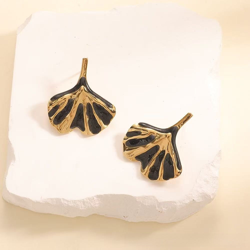 Aretes inox chapado 483