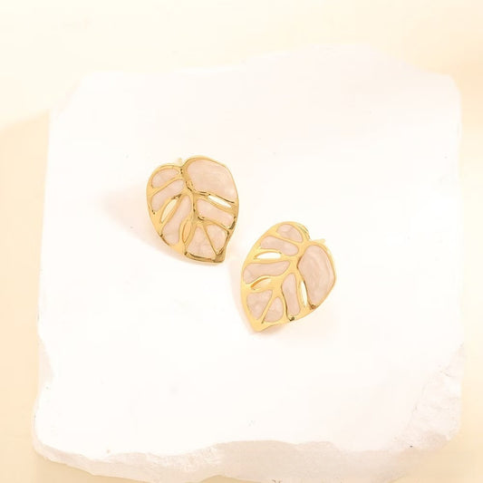 Aretes inox chapado 339