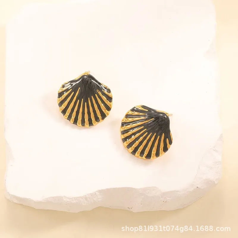 Aretes inox chapado 340