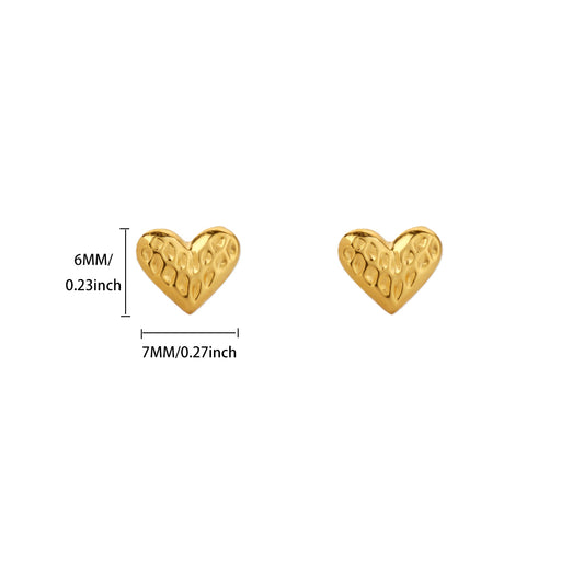 Aretes inox chapado 562