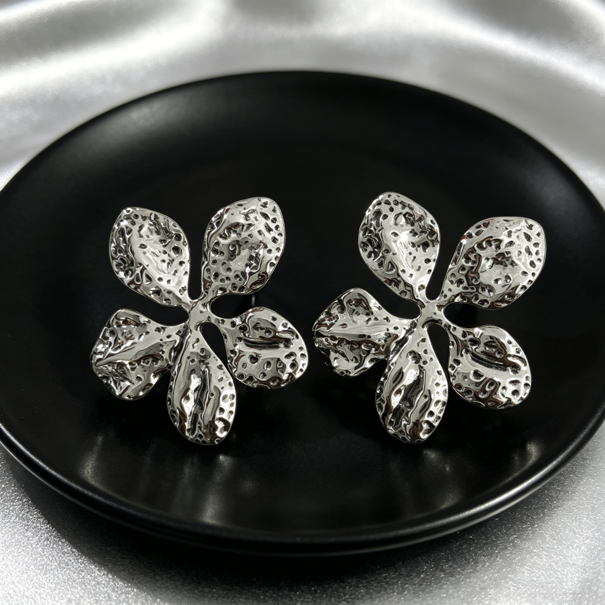 Aretes inox chapado 243