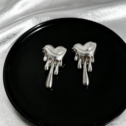 Aretes inox chapado 244