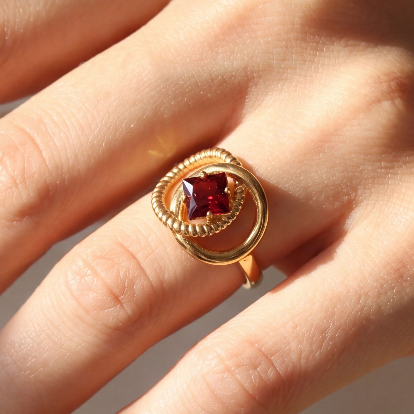 Anillo inox chapado 171