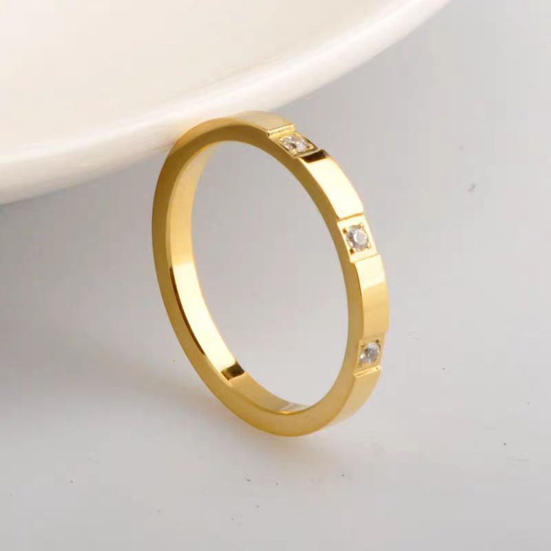 Anillos inox chapado 219 (Talla 6)