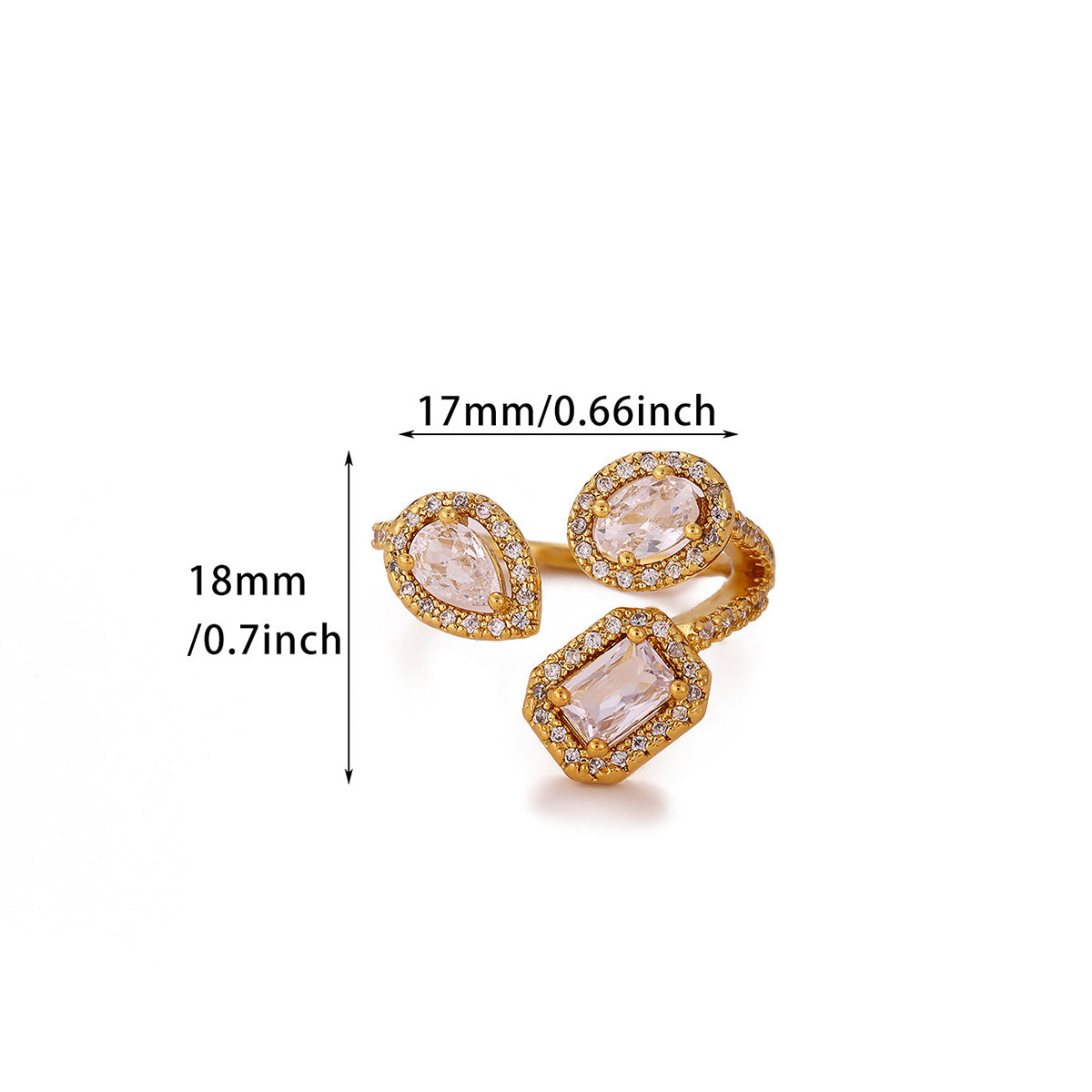 Anillos inox chapado 247