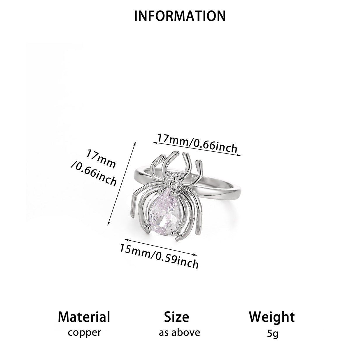 Anillos inox chapado 235 (Talla 8)