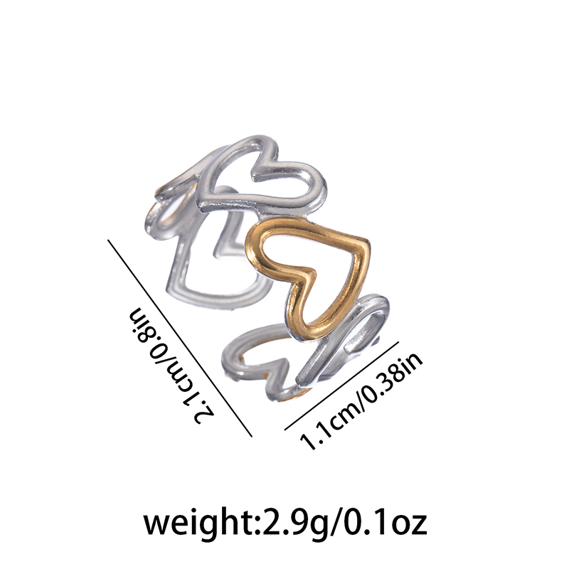 Anillos inox chapado 264